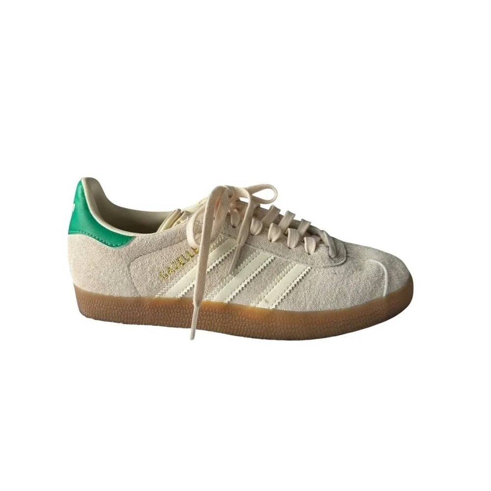 adidas Originals GAZELLE Light gray suede womens size 6  shoes Sneakers IF3235